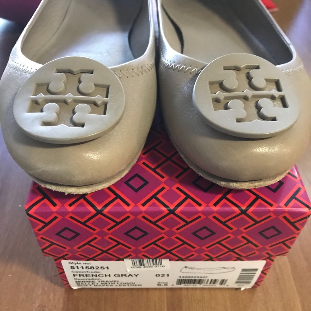Tory Burch French Grey Flats